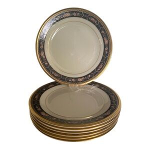 Vintage Lenox Royal Peony Set of 7 6.5” Plates